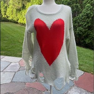 Wildfox Couture Heart Sweater